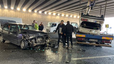 Ankara’da zincirleme trafik kazası: 14 araç birbirine girdi, 7 yaralı